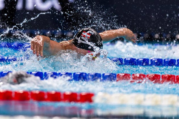 SWIMMING - EAC 2026 PARIS,FRANCE,14.AUG.26 - SWIMMING - European Aquatics Championships Paris 2026, 200m butterfly, men. Image shows Martin Espernberger (AUT).  GEPAxpictures xPhilippxBrem