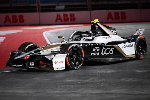 London, United Kingdom. 14 August 2026. Driver 13 António Félix Da Costa (Portugal) (Jaguar TCS Racing) in action during the Free Practice 1 Session at the ABB FIA Formula E 2026 Hankuk London E-Prix at ExCeL London. London United Kingdom Copyright: xDavidxSarmientox xVWPicsx DSG-1189