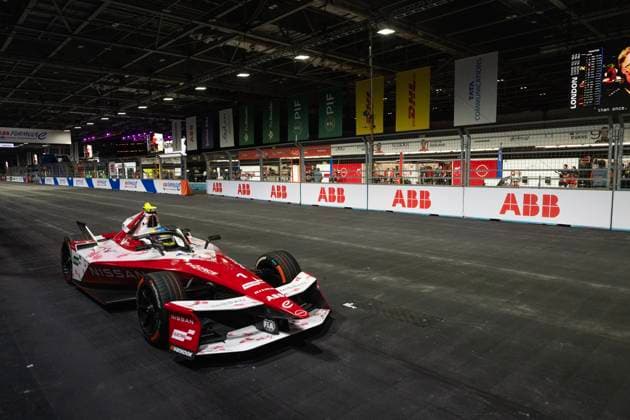 London, United Kingdom. 14 August 2026. Driver 1 Oliver Rowland (United Kingdom) (Nissan Formula E Team) in action during the Free Practice 1 Session at the ABB FIA Formula E 2026 Hankuk London E-Prix at ExCeL London. London United Kingdom Copyright: xDavidxSarmientox xVWPicsx DSG-1210
