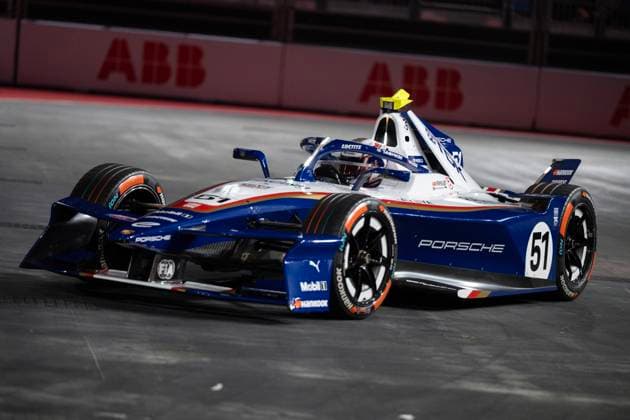 London, United Kingdom. 14 August 2026. Driver 51 Nico Müller (Switzerland) (Porsche Formula E Team) in action during the Free Practice 1 Session at the ABB FIA Formula E 2026 Hankuk London E-Prix at ExCeL London. London United Kingdom Copyright: xDavidxSarmientox xVWPicsx DSG-1204