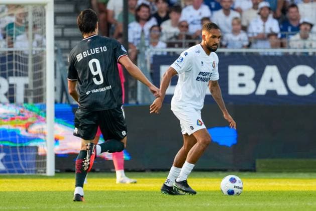 VELSEN-ZUID , 14-08-2026 , BUKO Stadion , season 2026 2027 , Dutch Eredivisie football , match between Telstar and Sparta Rotterdam , Picture shows Telstar player Marvin Peersman Telstar - Sparta  x205709907x Copyright: