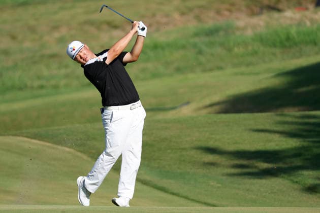 MEMPHIS, TN - AUGUST 14: Sungjae Im of Korea during the second round of the FedEx St. Jude Championship, August 14, 2026, at TPC Southwind in Memphis, Tennessee. (Photo by Matthew Maxey Icon Sportswire) GOLF: AUG 14 PGA, Golf Herren FedEx St. Jude Championship EDITORIAL USE ONLY Icon260814011