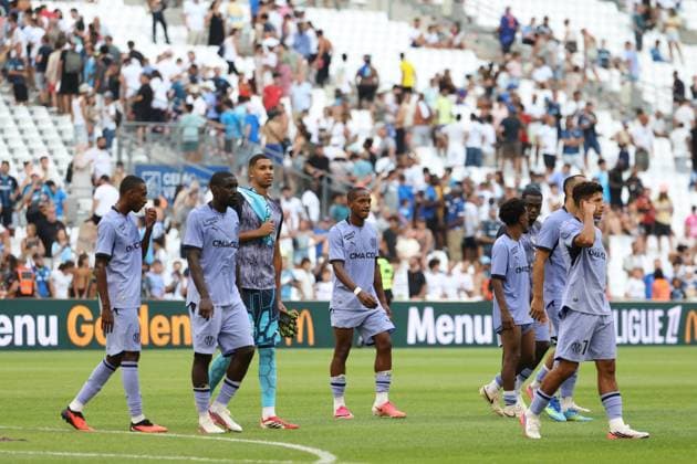 OM - ATLETICO MADRID PHOTOPQR LA PROVENCE PHILIPPE LAURENSON ; MARSEILLE ; 14 08 2026 ; MATCH AMICAL OM - ATLETICO MADRID Friendly soccer match Marseille vs Atletico Madrid MARSEILLE MARSEILLE France  Copyright: xPHOTOPQR LAxPROVENCE MAXPPPxPHILIPPExLAURENSONx 20260814PVL7665 20260814PVL7664