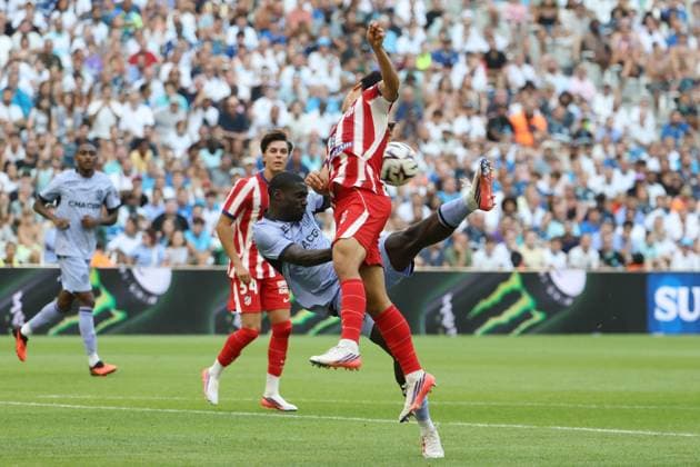 OM - ATLETICO MADRID PHOTOPQR LA PROVENCE PHILIPPE LAURENSON ; MARSEILLE ; 14 08 2026 ; MATCH AMICAL OM - ATLETICO MADRID Friendly soccer match Marseille vs Atletico Madrid MARSEILLE MARSEILLE France  Copyright: xPHOTOPQR LAxPROVENCE MAXPPPxPHILIPPExLAURENSONx 20260814PVL7665 20260814PVL7669
