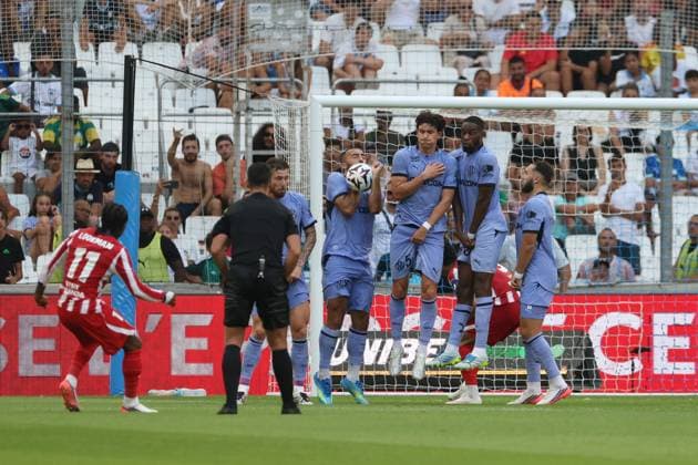 Sport Bilder des Tages OM - ATLETICO MADRID PHOTOPQR LA PROVENCE PHILIPPE LAURENSON ; MARSEILLE ; 14 08 2026 ; MATCH AMICAL OM - ATLETICO MADRID Friendly soccer match Marseille vs Atletico Madrid MARSEILLE MARSEILLE France  Copyright: xPHOTOPQR LAxPROVENCE MAXPPPxPHILIPPExLAURENSONx 20260814PVL7665 20260814PVL7677