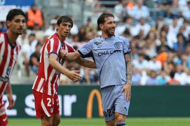 OM - ATLETICO MADRID PHOTOPQR LA PROVENCE PHILIPPE LAURENSON ; MARSEILLE ; 14 08 2026 ; MATCH AMICAL OM - ATLETICO MADRID Friendly soccer match Marseille vs Atletico Madrid MARSEILLE MARSEILLE France  Copyright: xPHOTOPQR LAxPROVENCE MAXPPPxPHILIPPExLAURENSONx 20260814PVL7665 20260814PVL7692