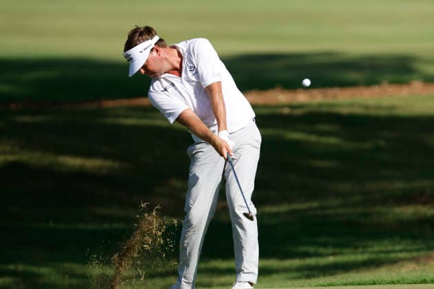 MEMPHIS, TN - AUGUST 14: Keith Mitchell of the United States hits from the rough on No. 7 during the second round of the FedEx St. Jude Championship, August 14, 2026, at TPC Southwind in Memphis, Tennessee. (Photo by Matthew Maxey Icon Sportswire) GOLF: AUG 14 PGA, Golf Herren FedEx St. Jude Championship EDITORIAL USE ONLY Icon260814016