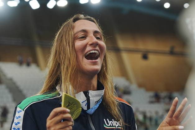 Simona Quadarella win the gold medal in the final women s 1500m freestyle at the 2026 European Swimming Championships, Paris Gianmattia D Alberto LaPresse  Copyright: xGianmattiaxD Alberto LaPressex