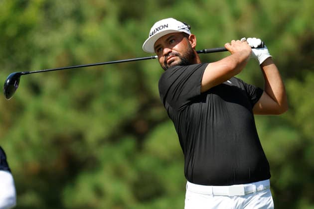 MEMPHIS, TN - AUGUST 14: J.J. Spaun of the United States during the second round of the FedEx St. Jude Championship, August 14, 2026, at TPC Southwind in Memphis, Tennessee. (Photo by Matthew Maxey Icon Sportswire) GOLF: AUG 14 PGA, Golf Herren FedEx St. Jude Championship EDITORIAL USE ONLY Icon260814037