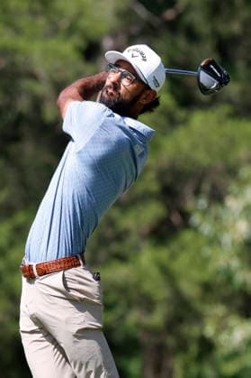 MEMPHIS, TN - AUGUST 14: Akshay Bhatia of the United States during the second round of the FedEx St. Jude Championship, August 14, 2026, at TPC Southwind in Memphis, Tennessee. (Photo by Matthew Maxey Icon Sportswire) GOLF: AUG 14 PGA, Golf Herren FedEx St. Jude Championship EDITORIAL USE ONLY Icon260814041