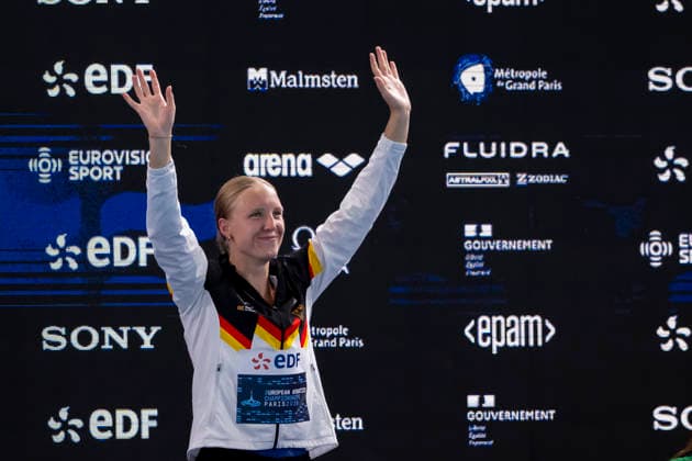 France, Paris, Centre Aquatique Olympique Metropole du Grand Paris, 14.08.2026, European Aquatics Championships, Day 15 - Final Session, Isabel Gose, SC Magdeburg, Germany, Photo by Eibner Pressefoto Tino Henschel European Aquatics Championships, Day 15 - Final Session Paris *** France, Paris, Centre Aquatique Olympique Metropole du Grand Paris, August 14, 2026, European Aquatics Championships, Day 15 Final Session, Isabel Gose, SC Magdeburg, Germany, Photo by Eibner Pressefoto Tino Henschel European Aquatics Championships, Day 15 Final Session Paris Copyright: xEibnerxPressefotox