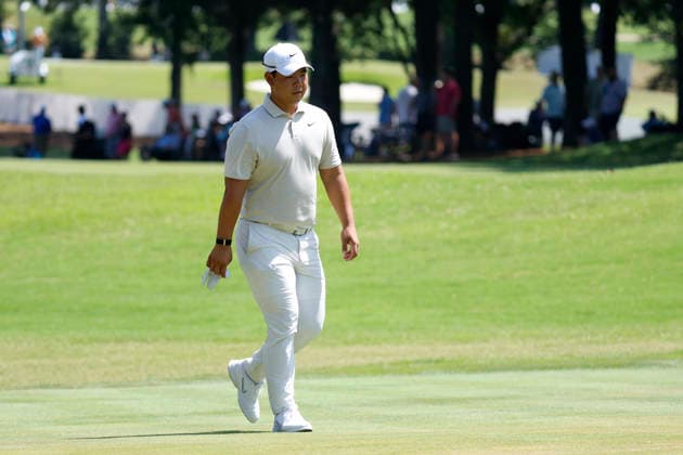 MEMPHIS, TN - AUGUST 14: Tom Kim of South Korea during the second round of the FedEx St. Jude Championship, August 14, 2026, at TPC Southwind in Memphis, Tennessee. (Photo by Matthew Maxey Icon Sportswire) GOLF: AUG 14 PGA, Golf Herren FedEx St. Jude Championship EDITORIAL USE ONLY Icon260814059