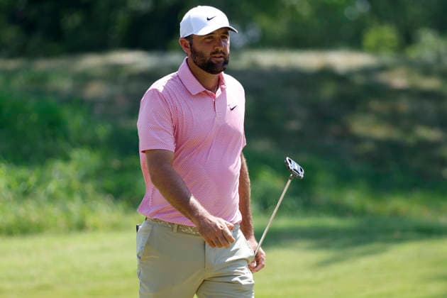 MEMPHIS, TN - AUGUST 14: Scottie Scheffler of the United States during the second round of the FedEx St. Jude Championship, August 14, 2026, at TPC Southwind in Memphis, Tennessee. (Photo by Matthew Maxey Icon Sportswire) GOLF: AUG 14 PGA, Golf Herren FedEx St. Jude Championship EDITORIAL USE ONLY Icon260814071