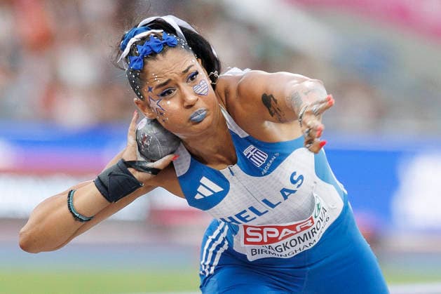 Sport Bilder des Tages BIRMINGHAM, GREAT BRITAIN - AUGUST 14, 2026: Anastasia Ntragkomirova (GER Greece) competes in the shot put of the heptathlon during the European Athletics Championships at Alexander Stadium on August 14, 2026 in Birmingham, Great Britain. Great Britain Copyright: xAxelxKohringx