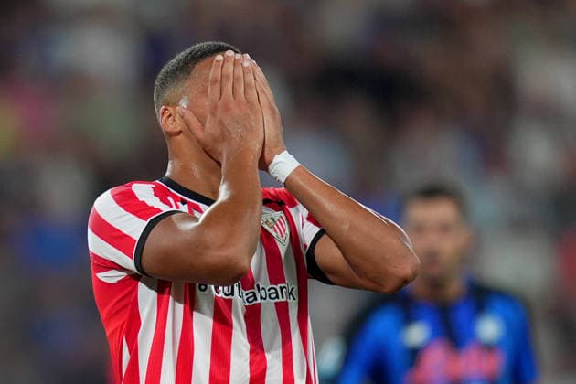 Sport Bilder des Tages Athletic BilbaoÕs Maroan Sannadi during the friendly match soccer match between Atalanta and Athletic Club Bilbao at the New Balance Arena in Bergamo , North Italy - Friday , August 14 , 2026 . - Soccer .  Copyright: xSpada LaPressex