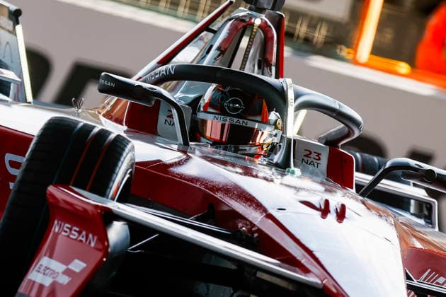 2026 FORMULA E LONDON ePRIX 23 NATO Norman (fra), Nissan Formula E Team, Nissan e-4ORCE 05, action during the London ePrix, 16th and 17th round of the 2025-26 ABB FIA Formula E World Championship, WM, Weltmeisterschaft on the ExCel London Circuit from August 14 to 16, 2026 in London, United Kingdom -  Copyright: xGREGORYxLENORMANDx