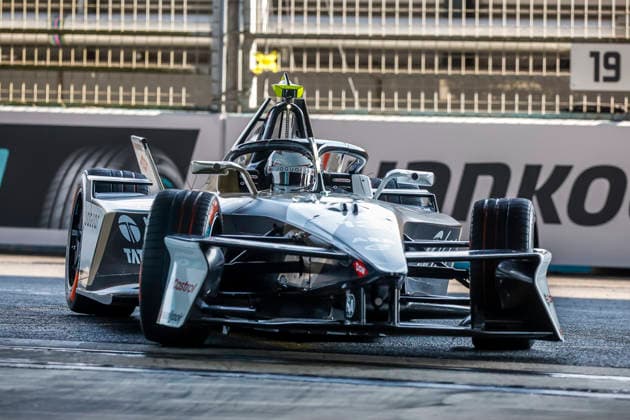 2026 FORMULA E LONDON ePRIX 13 DA COSTA Antonio Felix (prt), Jaguar TCS Racing, Jaguar I-Type 7, action during the London ePrix, 16th and 17th round of the 2025-26 ABB FIA Formula E World Championship, WM, Weltmeisterschaft on the ExCel London Circuit from August 14 to 16, 2026 in London, United Kingdom -  Copyright: xGREGORYxLENORMANDx