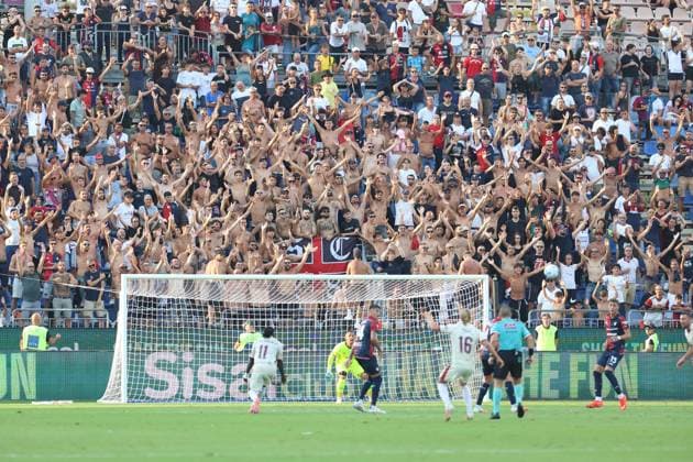 Foto IPP Fabio Murru Cagliari 14 08 2026 Calcio Coppa Italia 2026 2027 Cagliari vs Arezzo nella foto: la curva nord del cagliari Italy Photo Press - World Copyright CAGLIARI italy ITALY  Copyright: xR4924_italyphotopressx