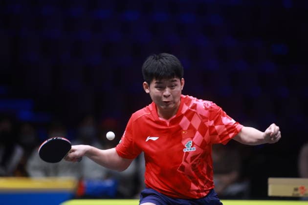 2026 WTT Europe Smash - Sweden - Main Draw - Day 5 Lin Shidong of China competes against Alexis Lebrun of France during the Men s Singles Round of 16 at the 2026 Europe Smash at the Malmo Arena in Malmo, Sweden, on August 14, 2026. Malmo Sweden  Copyright: xRemyxGrosx originalFilename:gros-europesm260814_npGJp.jpg