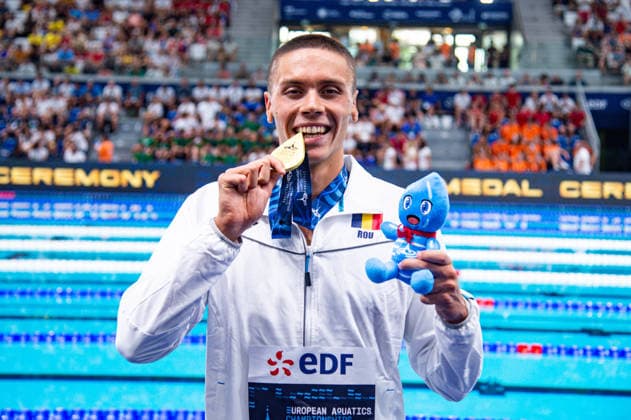 NATATION : Championnat d europe de natation 2026 - PARIS - 14 08 2026 David Popovici (ROU) Saint DenisFrance  Copyright: xBaptistexAutissierx