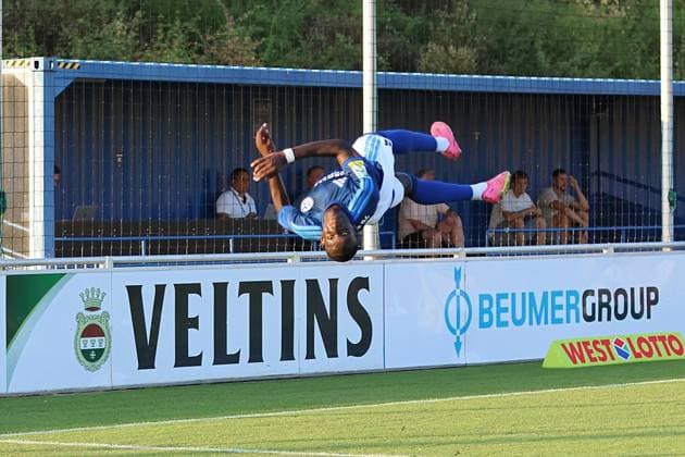 Regionalliga West: FC Schalke 04 U23 - Sportfreunde Siegen ** NUR FÜR REDAKTIONELLE ZWECKE ** EDITORIAL USE ONLY **<p>Fussball Regionalliga West 3.Spieltag Freitag 14.08.2026 Ort: Parkstadion Gelsenkirchen FC Schalke 04 II - Sportfreunde Siegen im Bild Jean Paul Ndiaye (S04 U23) bejubelt sein Tor zum 1:0 Deutschland Gelsenkirchen Copyright: StefanxRittershaus *** Regionalliga West FC Schalke 04 U23 Sportfreunde Siegen ** FOR EDITORIAL PURPOSES ONLY ** EDITORIAL USE ONLY ** p Soccer Regionalliga West Matchday 3 Friday, August 14, 2026 Location: Parkstadion, Gelsenkirchen FC Schalke 04 II vs. Sportfreunde Siegen Pictured: Jean Paul Ndiaye of S04 U23 celebrates his goal to make it 1–0 Germany, Gelsenkirchen Copyright StefanxRittershouse Copyright: StefanxRittershaus doc875r21fs9b91mggip6b ,EDITORIAL USE ONLY