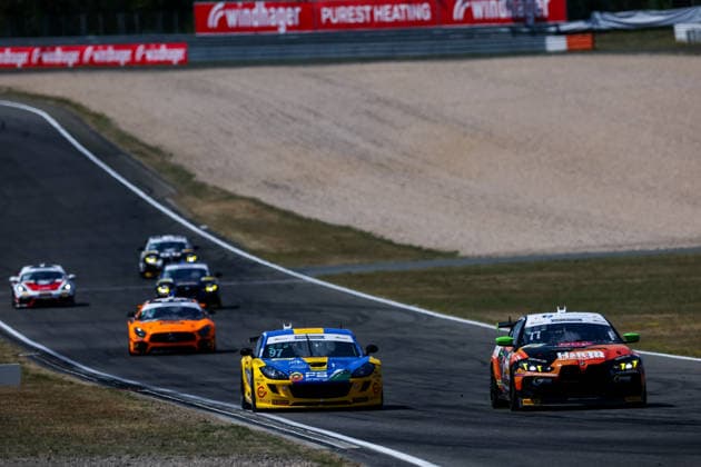 ADAC GT4 Germany, 7. + 8. Rennen Nürburgring 2026 77 BMW M4 GT4 Evo, ME Motorsport: Linus Hahne, Philip Wiskirchen, 97 Ginetta G56 GT4 Evo, KRT RACING: Alexzander Kristiansson, Erik Bertilsson - picture by Gruppe C Photography Nürburgring Nürburgring Rheinland Pflanz Germany Copyright: xGruppexCxPhotographyx