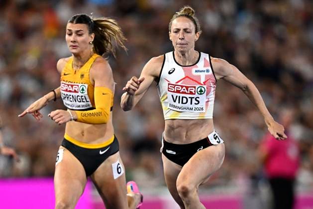 European Athletics Championships Birmingham 2026 - day 5 BIRMINGHAM, ENGLAND - AUGUST 14 : Vidts Noor (BEL) in action during the heptathlon 200m on day 5 of the Birmingham 2026 European Athletics Championships on August 14, 2026 in Birmingham, England, 14 08 2026 Birmingham ENGLAND  Copyright: xTomasxSiskx