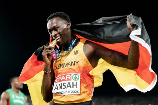 Owen Ansah (Hamburger SV, 200m Maenner), GBR, Leichtathletik, Athletics, European Athletics Championships 2026, Leichtathletik Europameisterschaft 2026, Birmingham 2026, 09.08.2026, GBR, Leichtathletik, Athletics, European Athletics Championships 2026, Leichtathletik Europameisterschaft 2026, Birmingham 2026, 09.08.2026 Birmingham *** Owen Ansah, Hamburger SV, Men s 200m, GBR, Track and Field, Athletics, 2026 European Athletics Championships, 2026 European Track and Field Championships, Birmingham 2026, August 9, 2026, GBR, Track and Field, Athletics, 2026 European Athletics Championships, 2026 European Track and Field Championships, Birmingham 2026, August 9, 2026, Birmingham Copyright: xStefanxMayerx EP_SMR