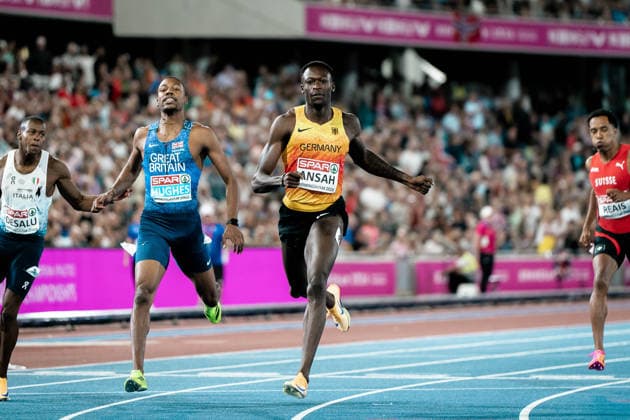Owen Ansah (Hamburger SV, 200m Maenner), GBR, Leichtathletik, Athletics, European Athletics Championships 2026, Leichtathletik Europameisterschaft 2026, Birmingham 2026, 09.08.2026, GBR, Leichtathletik, Athletics, European Athletics Championships 2026, Leichtathletik Europameisterschaft 2026, Birmingham 2026, 09.08.2026 Birmingham *** Owen Ansah, Hamburger SV, Men s 200m, GBR, Track and Field, Athletics, 2026 European Athletics Championships, 2026 European Track and Field Championships, Birmingham 2026, August 9, 2026, GBR, Track and Field, Athletics, 2026 European Athletics Championships, 2026 European Track and Field Championships, Birmingham 2026, August 9, 2026, Birmingham Copyright: xStefanxMayerx EP_SMR