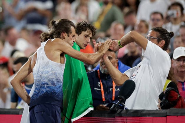 2026 European Athletics Championships, Alexander Stadium, Birmingham, England 14 8 2026 Men™s High jump Final Italy™s Gianmarco Tamberi celebrates winning Gianmarco Tamberi celebrates winning 14 8 2026  Copyright: xx 0S9A4474_1