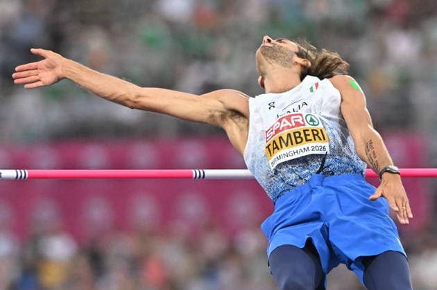 2026.08.14 Birmingham Lekkoatletyka Mistrzostwa Europy N z Gianmarco Tamberi Foto Michal Laudy PressFocus 2026.08.14 Birmingham Athletics European Athletics Championships Gianmarco Tamberi Credit: Michal Laudy PressFocus NEWSPIX.PL --- newspix.pl 