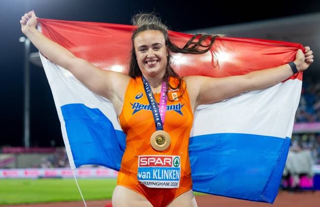 BIRMINGHAM - Jorinde van Klinken after the discus throw final on the fifth day of the European Athletics Championships. IRIS VAN DEN BROEK ANP xVIxANPxSportx xxANPxIVx 565486233 originalFilename: 565486233.jpg