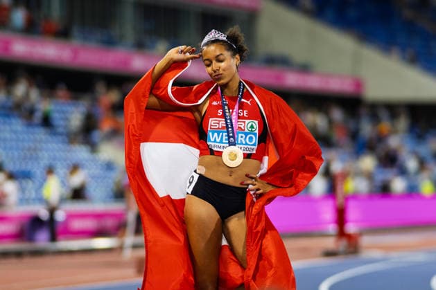BIRMINGHAM, UNITED KINGDOM - AUGUST 14: Audrey Werro of Switzerland wins the Gold Medal in the Women s 800m during the European Athletics Championships at Alexander Stadium on August 14, 2026 in Birmingham, United Kingdom. England United Kingdom Copyright: xBEAUTIFULxSPORTS TobiasxLacknerx