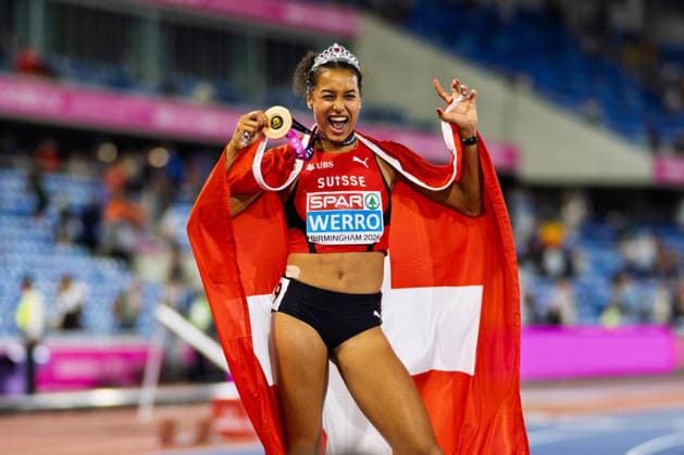 BIRMINGHAM, UNITED KINGDOM - AUGUST 14: Audrey Werro of Switzerland wins the Gold Medal in the Women s 800m during the European Athletics Championships at Alexander Stadium on August 14, 2026 in Birmingham, United Kingdom. England United Kingdom Copyright: xBEAUTIFULxSPORTS TobiasxLacknerx