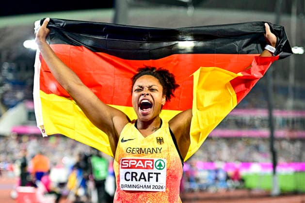 Shanice CRAFT (Germany, SV Halle, DISCUS THROW Women) GBR, European Athletics Championships, Athletics, 14.08.2026, GBR, European Athletics Championships, Athletics, 14.08.2026, Birmingham *** Shanice CRAFT Germany, SV Halle, Women s Discus Throw GBR, European Athletics Championships, Track and Field, August 14, 2026, GBR, European Athletics Championships, Track and Field, August 14, 2026, Birmingham Copyright: xEibnerxPressefoto JanxPapenfussx EP_JPS