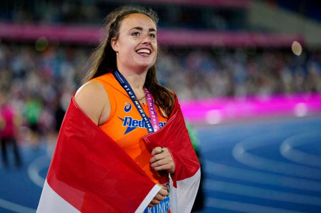 BIRMINGHAM, GREAT BRITAIN - AUGUST 14, 2026 : European champion in the discus throw: Jorinde VAN KLINKEN (NED Netherlands) during the European Athletics Championships at Alexander Stadium on August 14, 2026 in Birmingham, Great Britain. Great Britain Copyright: xLeahxKohringx