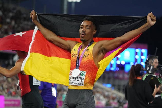 Birmingham , Leichtathletik, Athletics, Track and Field, EAA, Leichtathletik EM Birmingham 2026 European Championships birmingham 2026 , 10.08-17.08.2026, Alexander Stadium Birmingham, Grossbritannien , 400m Hürden Männer, 400m Hurdle Men Finale , Emil Agyekum Deutschland, Germany GER Copyright Gladys Chai von der Laage *** Birmingham, Track and Field, Athletics, EAA, 2026 European Athletics Championships in Birmingham, August 10–17, 2026, Alexander Stadium, Birmingham, Great Britain, Men’s 400m Hurdles, Men’s 400m Hurdles Final, Emil Agyekum, Germany (GER) Copyright Gladys Chai von der Laage