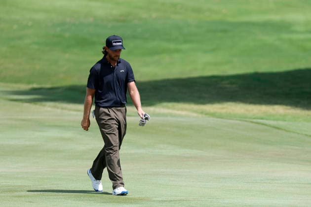 MEMPHIS, TN - AUGUST 14: Tommy Fleetwood of England walks down the No. 17 fairway during the second round of the FedEx St. Jude Championship, August 14, 2026, at TPC Southwind in Memphis, Tennessee. (Photo by Matthew Maxey Icon Sportswire) GOLF: AUG 14 PGA, Golf Herren FedEx St. Jude Championship EDITORIAL USE ONLY Icon260814094