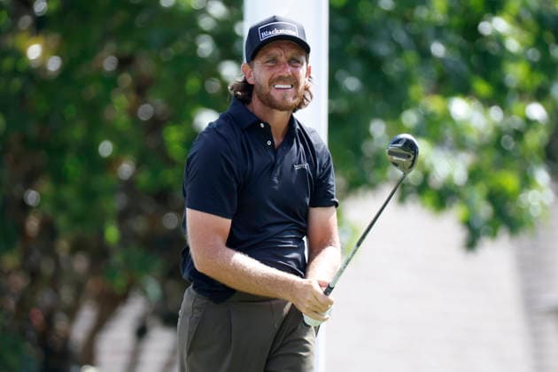 MEMPHIS, TN - AUGUST 14: Tommy Fleetwood of England watches his tee shot on No. 18 during the second round of the FedEx St. Jude Championship, August 14, 2026, at TPC Southwind in Memphis, Tennessee. (Photo by Matthew Maxey Icon Sportswire) GOLF: AUG 14 PGA, Golf Herren FedEx St. Jude Championship EDITORIAL USE ONLY Icon260814099