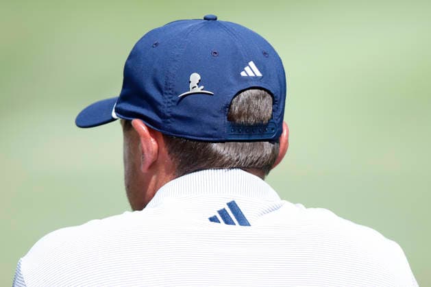 MEMPHIS, TN - AUGUST 14: Ludvig Aberg of Sweden wears a pin representing St. Jude ChildrenÕs Hospital on his hat during the second round of the FedEx St. Jude Championship, August 14, 2026, at TPC Southwind in Memphis, Tennessee. (Photo by Matthew Maxey Icon Sportswire) GOLF: AUG 14 PGA, Golf Herren FedEx St. Jude Championship EDITORIAL USE ONLY Icon260814102
