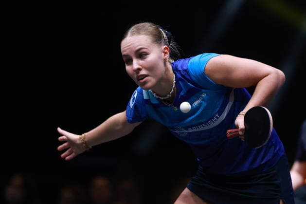 2026 WTT Europe Smash - Sweden - Main Draw - Day 5 Annett Kaufmann of Germany competes against Chen Yi of China during the Men s Singles - Round of 16 at the 2026 Europe Smash at the Malmo Arena in Malmo, Sweden, on August 14, 2026. Malmo Sweden  Copyright: xRemyxGrosx originalFilename:gros-europesm260814_np9sd.jpg