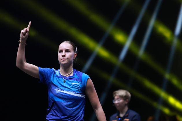 2026 WTT Europe Smash - Sweden - Main Draw - Day 5 Annett Kaufmann of Germany competes against Chen Yi of China during the Men s Singles - Round of 16 at the 2026 Europe Smash at the Malmo Arena in Malmo, Sweden, on August 14, 2026. Malmo Sweden  Copyright: xRemyxGrosx originalFilename:gros-europesm260814_npSnZ.jpg