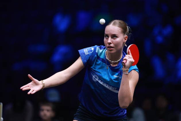 2026 WTT Europe Smash - Sweden - Main Draw - Day 5 Annett Kaufmann of Germany competes against Chen Yi of China during the Men s Singles - Round of 16 at the 2026 Europe Smash at the Malmo Arena in Malmo, Sweden, on August 14, 2026. Malmo Sweden  Copyright: xRemyxGrosx originalFilename:gros-europesm260814_npzAW.jpg