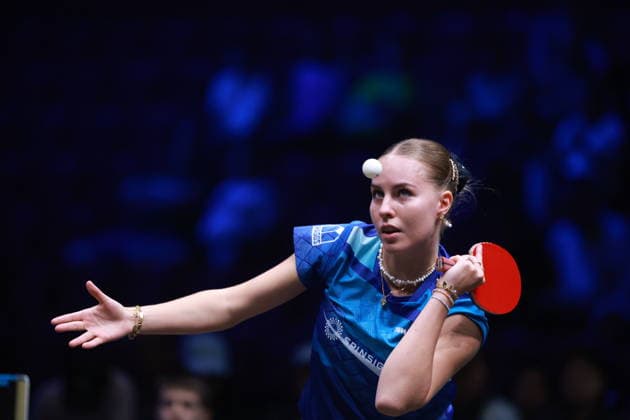 2026 WTT Europe Smash - Sweden - Main Draw - Day 5 Annett Kaufmann of Germany competes against Chen Yi of China during the Men s Singles - Round of 16 at the 2026 Europe Smash at the Malmo Arena in Malmo, Sweden, on August 14, 2026. Malmo Sweden  Copyright: xRemyxGrosx originalFilename:gros-europesm260814_npAN8.jpg