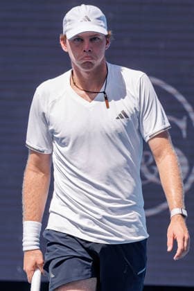 August 14, 2026, Mason, Ohio, U.S: Alex Michelsen (USA) reacts after missing a shot during FridayÃ¢â‚¬â ¢s first round of the Cincinnati Open at the Lindner Family Tennis Center , Mason, Oh. Mason U.S - ZUMAs304 20260814_zaf_s304_003 Copyright: xScottxStuartx
