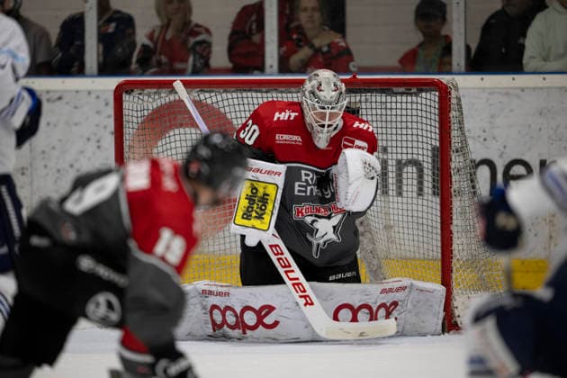 PENNY DEL 1; 1. Testspiel Kölner Haie - Iserlohn Roosters; Köln, 14.08.2026 Janne Juvonen (Kölner Haie, Torwart, 30); PENNY DEL 1; 1. Testspiel Kölner Haie - Iserlohn Roosters am 14.08.2026 in der KA2 in Köln (Deutschland). *** PENNY DEL 1 1 Exhibition Game: Kölner Haie vs. Iserlohn Roosters, Cologne, August 14, 2026 Janne Juvonen, Kölner Haie, goaltender, 30 PENNY DEL 1-1 exhibition game between the Kölner Haie and the Iserlohn Roosters on August 14, 2026, at KA2 in Cologne, Germany Copyright: xBEAUTIFULxSPORTS AndreasxDickx