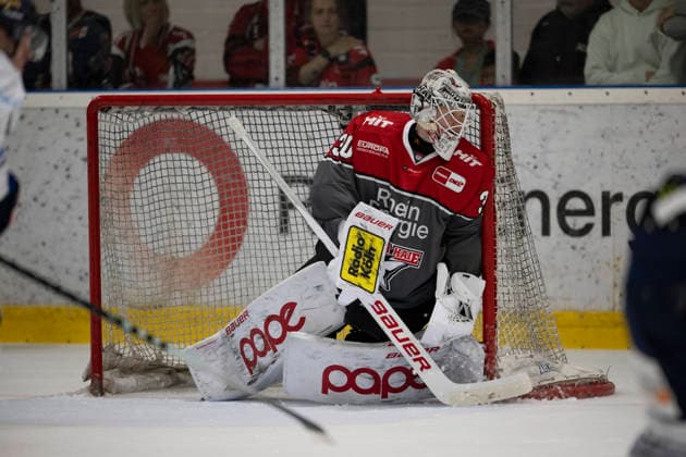 PENNY DEL 1; 1. Testspiel Kölner Haie - Iserlohn Roosters; Köln, 14.08.2026 Janne Juvonen (Kölner Haie, Torwart, 30); PENNY DEL 1; 1. Testspiel Kölner Haie - Iserlohn Roosters am 14.08.2026 in der KA2 in Köln (Deutschland). *** PENNY DEL 1 1 Exhibition Game: Kölner Haie vs. Iserlohn Roosters, Cologne, August 14, 2026 Janne Juvonen, Kölner Haie, goaltender, 30 PENNY DEL 1-1 exhibition game between the Kölner Haie and the Iserlohn Roosters on August 14, 2026, at KA2 in Cologne, Germany Copyright: xBEAUTIFULxSPORTS AndreasxDickx