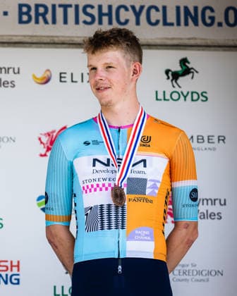2026 Lloyds National Road Championships Picture by Alex Whitehead SWpix.com - 25 06 2026 - Cycling - 2026 Lloyds National Time Trial Championships - Lampeter, Ceredigion, Wales - Under-23 Men Individual Time Trial (ITT) - Finlay Tarling (NSN Development Team) wins Bronze Lampeter Wales Copyright: x xSWpix.comx(t axPhotographyxHubxLtd)xAlexxWhitehead SWpix.comx SWP-3030-17960