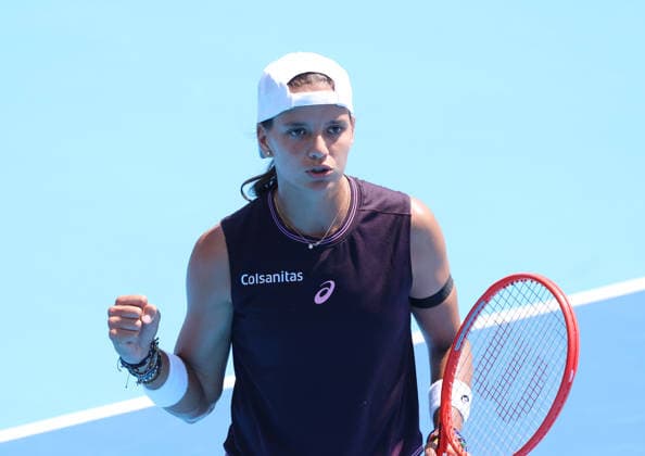 August 14, 2026, Mason, Ohio, USA: EMILIANA ARANGO of Colombia during the match against V. Williams of USA in the first round of tennis tournament WTA, Tennis Damen 1000 Cincinnati Open in Mason, USA. Arango won 6:2, 6:2. Mason USA - ZUMAc278 20260814_zsp_c278_012 Copyright: xMarcinxCholewinskix