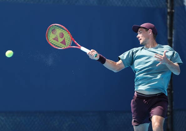August 14, 2026, Mason, Ohio, USA: KAMIL MAJCHRZAK of Poland during the match against C. O Connell of Australia in the first round of tennis tournament ATP, Tennis Herren 1000 Cincinnati Open in Mason, USA. Majchrzak lost 4:6, 6:7 Mason USA - ZUMAc278 20260814_zsp_c278_025 Copyright: xMarcinxCholewinskix